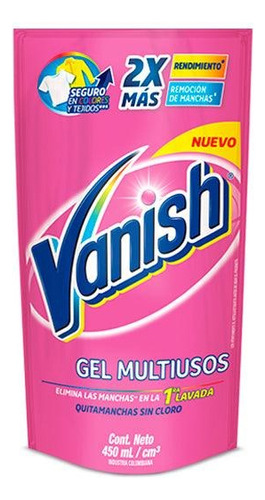 Vanish Quitamanchas Ropa Color Liquido Multiuso 450 Cc