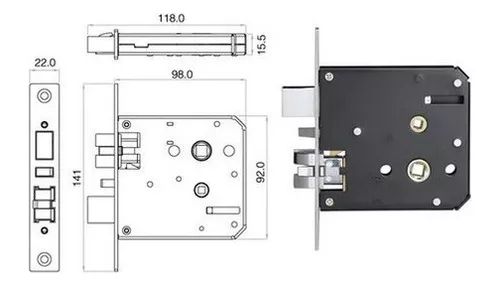 Cerradura Por Código Autónomo Con Apertura Locstar LOC-LS8015-TM