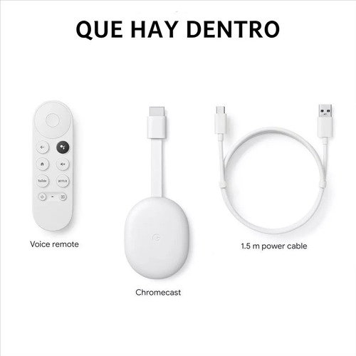 Chromecast Google Ga03131 Tv Hd 8gb Blanco Control