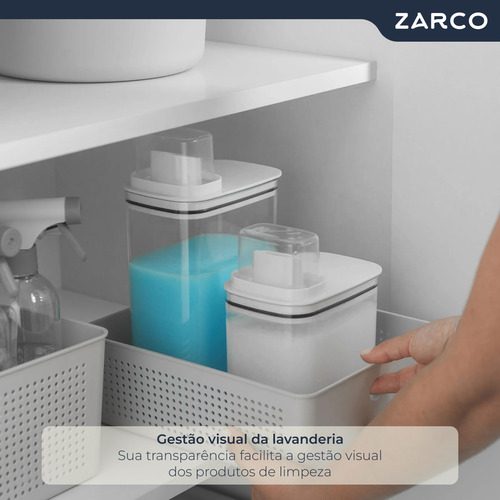 Dispenser Porta Sabão E Amaciante P/ Lavanderia Flow 1,5l Ou