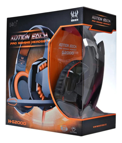G2000 Wireless 5.0 Com Microfone, Fones Ouvido Estéreo Pa Preto