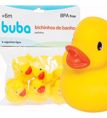 Bichinhos De Banho Patinho Amarelo Buba 09684