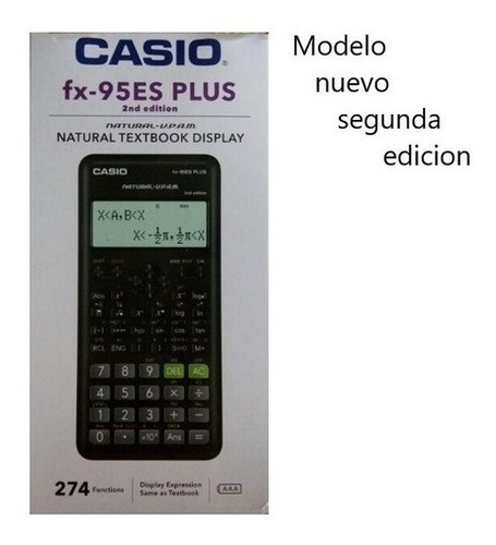 Calculadora científica digital Casio FX-95ESplus-2, cor preta