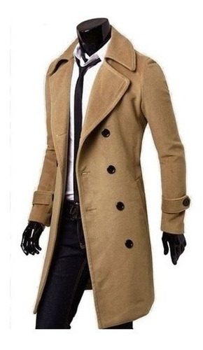 Chaqueta De Cachemira De Gabardina De Invierno Para Hombre