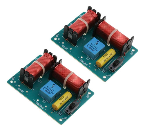 2pcs 80w De Divisor De 2 Vías -baja Para Graves