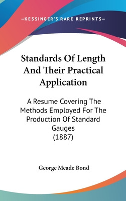 Libro Standards Of Length And Their Practical Application...