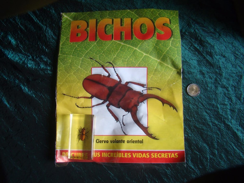 Coleccion Bichos 2014. Escarabajo Ciervo Volante. Nuevo