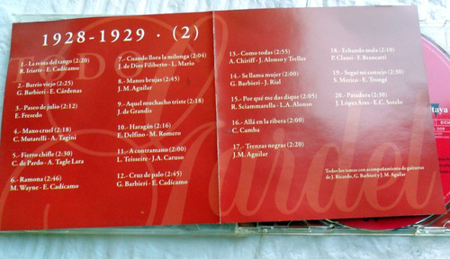 Todo Carlos Gardel : 20 Temas 1928/29 * Cd Spain Impecable (Usado)