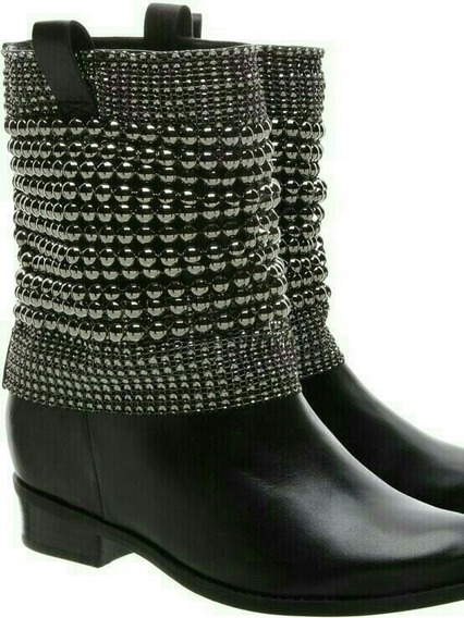 bota malha metal black