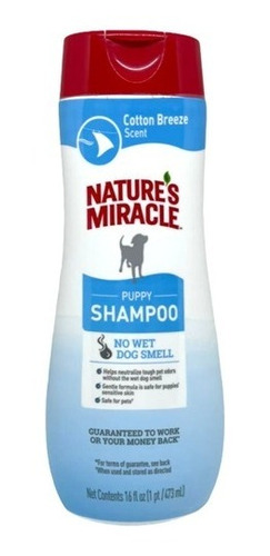 Shampoo Cachorro Natures Miracle Aroma Brisa De Algodón 473m