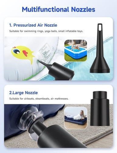 Ventilador De Ar Elétrico 51000 Rpm Comprim Air Duster 6