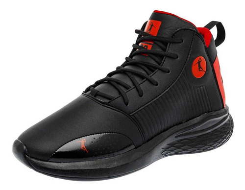 Tenis Junior Apoort Ap-32 Negro Rojo 22-25 100-673