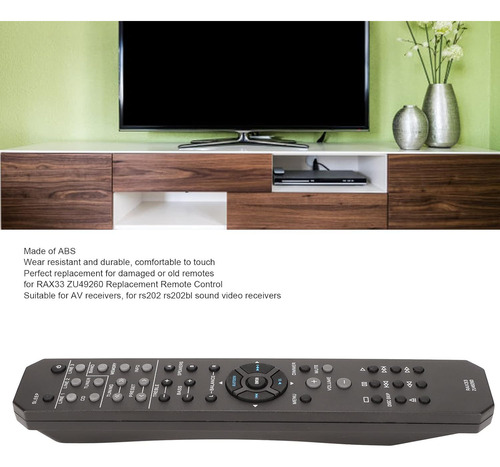 Receptor Av Rs202/rs202bl - Control Remoto Universal