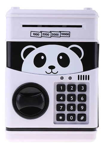 Hucha Electrónica Infantil Panda Con Música Y Contraseña Hucha En Blanco Y Negro