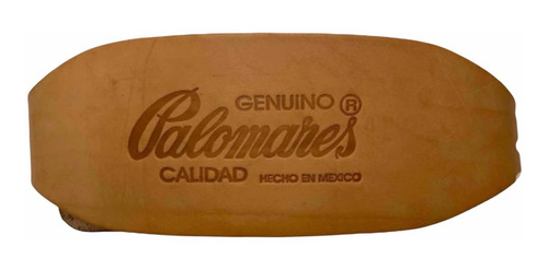 Imagen 2 de 5 de Faja Pesista Piel 100% Beige Con Forro Palomares Genuino