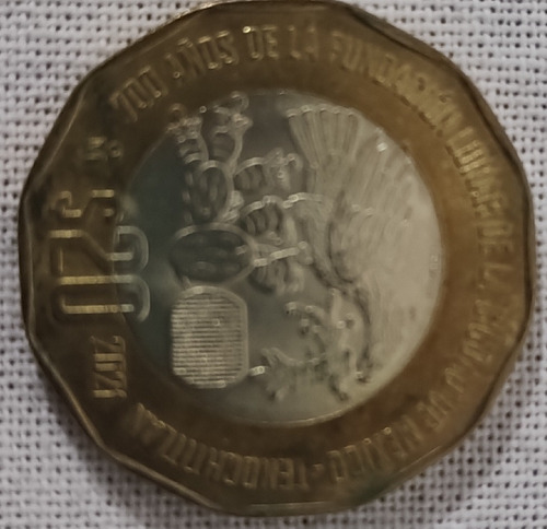 Lote De Monedas De 20 Y Una De 10 Conmemorativas (Usado)