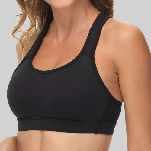 Yevo Bra Push Up Negro Para Deporte Tela Respirable Mujer