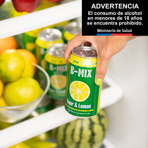Pack 6 Cerveza Becker B-mix Limon 354cc
