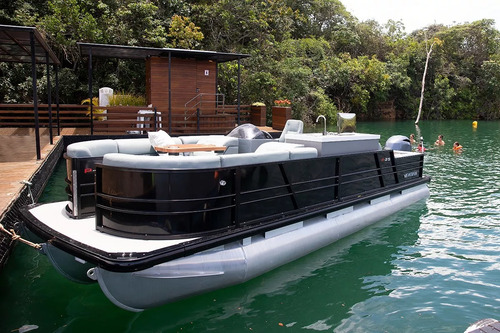Lancha Ventura Pontoon 250 Zero V-cat Vcat Fluvimar Solara
