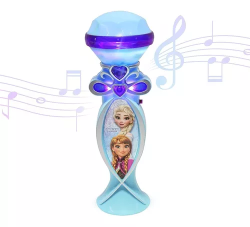 Microfono Niña Frozen Con Bocina Luz Juguete Musical 72173