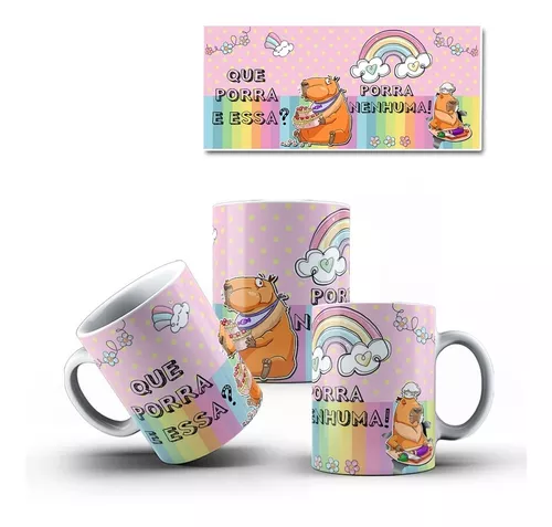 as canequinhas de capi mais fofinhas!! #capivara #capybara #caneca