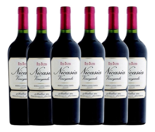 Vino Nicasia Red Blend Cabernet Franc Caja X6u