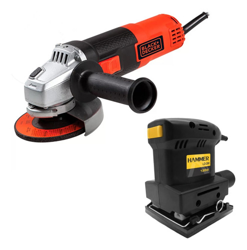 Kit Esmerilhadeira Black+decker G720 C/ Lixadeira Orbital