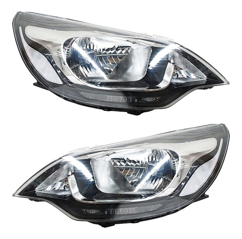 Set 2 Faros Para Kia Rio 2016 Generica