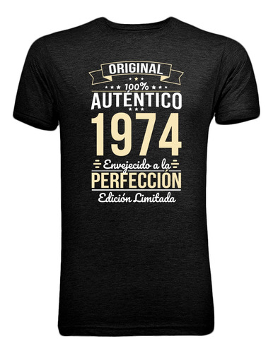 Playera Camiseta T-shirt Cumpleaños 40 Años De Ser Autentico