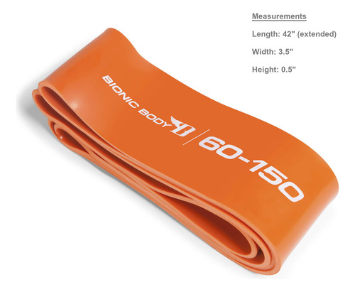 Bionic Cuerpo Super Band, Anaranjado, 27.2-68 Kg Bbsb-6015