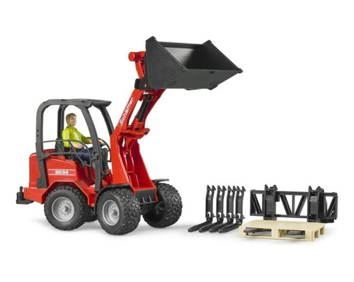 Bruder 02191 Schaffer Compact Loader 2034 With Figure And