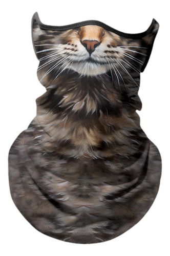 2 De Cuello Con Máscara Facial De Animales Para Gato Gris
