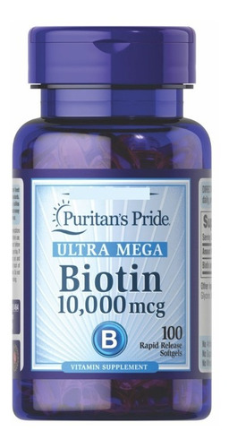 100cap Biotina Biotin 10.000 Mcg - Unidad a $70000