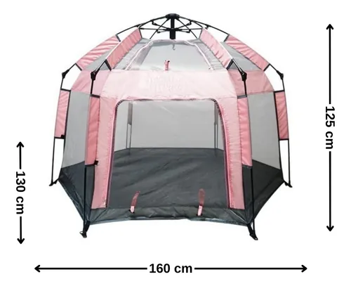Carpa Camping 4 Personas Automática Hexagonal Bighouse