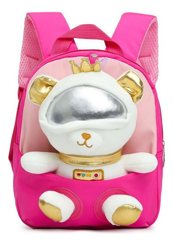 1 Mochila Niña Oso Espacial Dibujos Animados De Nuevo Estilo