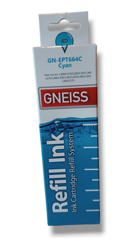 Tinta Gneiss 664 Para Ep L200 L210 L355 L455 L385 L1800 810