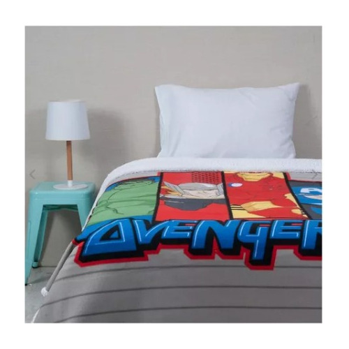 Frazada Sherpa Avengers  150x200 Marvel