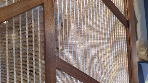 Imagen 7 de 7 de Biombo Decorativo De Madera, 3 Paneles Diseño De Ramas