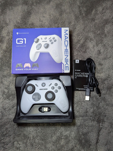 Kit Gamepad Machenike G1 (estuche Y Gomitas) Gris (Usado)