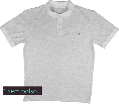 Imagem 2 de 6 de Camiseta Gola Polo Masculina Bolso Plus Size G6 A G9 Plp5