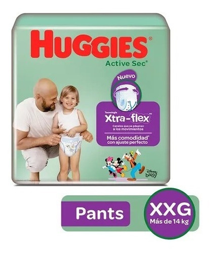 Pañales Huggies Pants Xxg  X 24 Unidades (active Sec)
