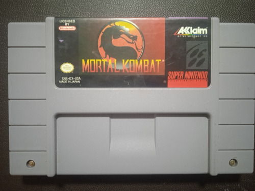 Mortal Kombat - Super Nintendo Snes 