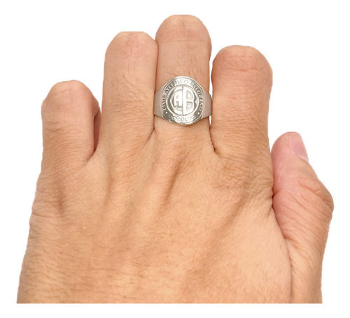 Anillo Escudo Equipo Fútbol Argentina Belgrano De Córdoba C - Grande Plata 925