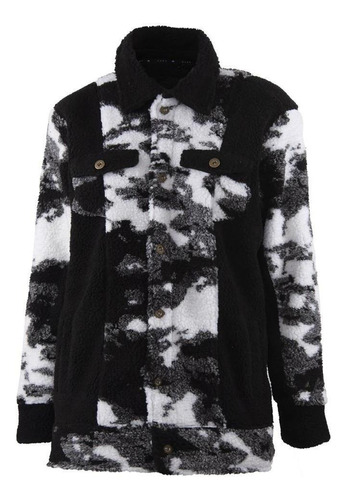 Chaqueta Miscelanea Negro Blanco Con Broches Reef