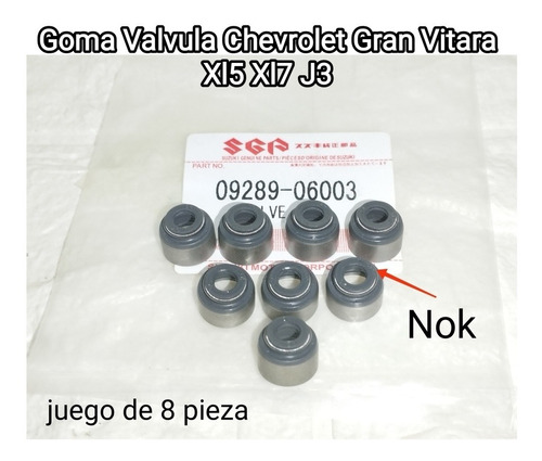 Goma Valvula Chevrolet Gran Vitara Xl5 Xl7 J3 92289-06003