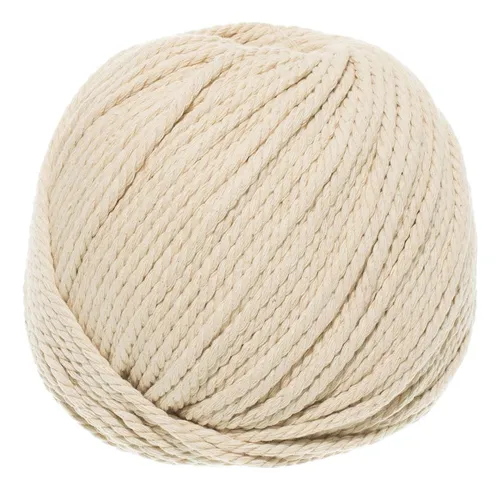 Cuerda De Algodn Natural - 3 Mm X 656 Pies