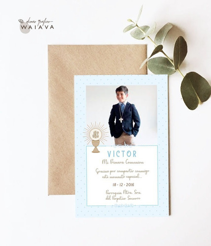 Imagen 5 de 10 de Estampas Nenes Primera Comunión 11x7cm C/ Fto X 3u