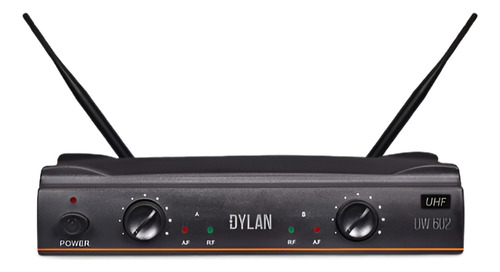 Microfone Sem Fio Duplo Dylan Dw-602 Cardioide
