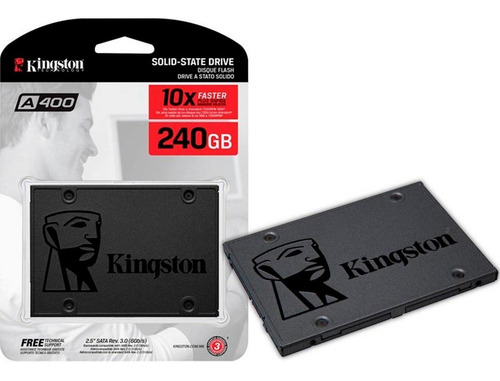 Imagen 8 de 9 de Disco sólido SSD interno Kingston SA400S37/240G 240GB negro