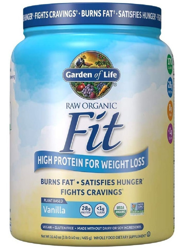 Proteína En Polvo Fit Garden Of Life (465 G)